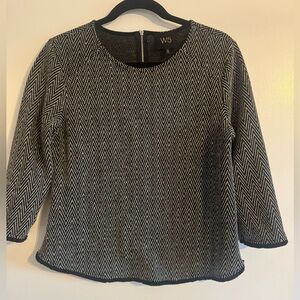 W5 Monochrome Zigzag Blouse size small